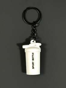 1PCS/3PCS/4PCS 简约时尚迷你健身系列钥匙扣硅胶举重杠铃片哑铃吊坠学校汽车配件可爱哥特 Y2k - 彩色 - 查看 25