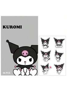 Sanrio 1pc 36PCS Characters Mosquito Repellent Stickers Set (7 Styles) - Cute Hello Kitty Kuromi Aesthetic Patches For Summer Festivals, Christmas Halloween Party Supplies, Outdoor Music Events, Travel Gear & Tech Accessories - Natural Citronella Anti-Bug Decals