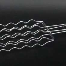 Stainless Steel Barbecue Basket - Ideal Choice For Sausages, Picnics And Camping - Essential Barbecue Accessory For Camping | Stainless Steel Material | Sturdy And Durable, Sausage Rack