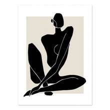 1pc Wall Arts Posters Optional Frame Vintage Abstract Boho Geometric Line Posters Black Beige Bohemian Wall Art Canvas Painting Print Picture For Living Room Home Decoration
