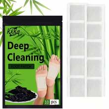 30片装深层清洁足贴，含木醋 - 不含酒精，去除毒素，清洁放松双脚 - 沐浴后舒缓足部护理