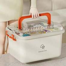 Large Capacity Medicine Box Portable Home First Aid Medical Kit Family Emergency Medicine Box With Multi-Layer Drug Storage Case - S C3599A - View 5