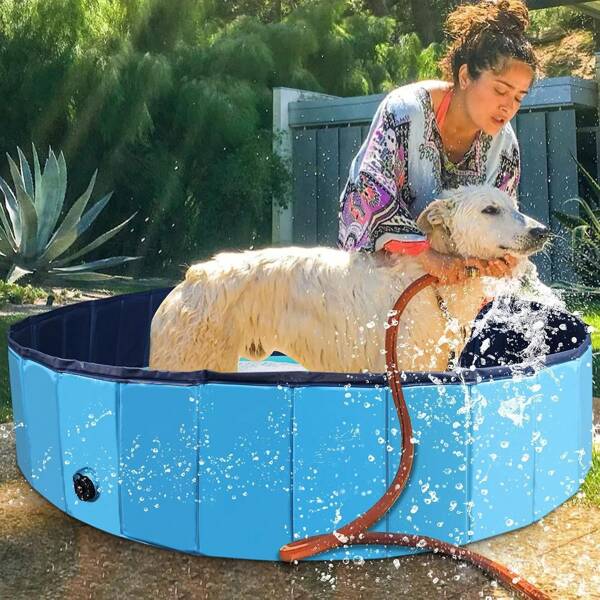 1 pieza Piscina plegable para mascotas, Acuario plegable, Bañera profesional para mascotas y humanos para refrescarse