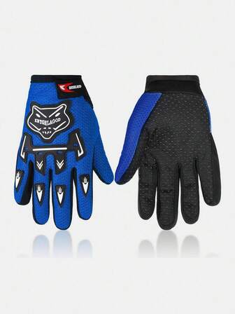 زوج من قفازات الأطفال للرياضات الخارجية كالصيد والتسلق والدراجات، قفازات غير منزلقة ومنفذة للهواء