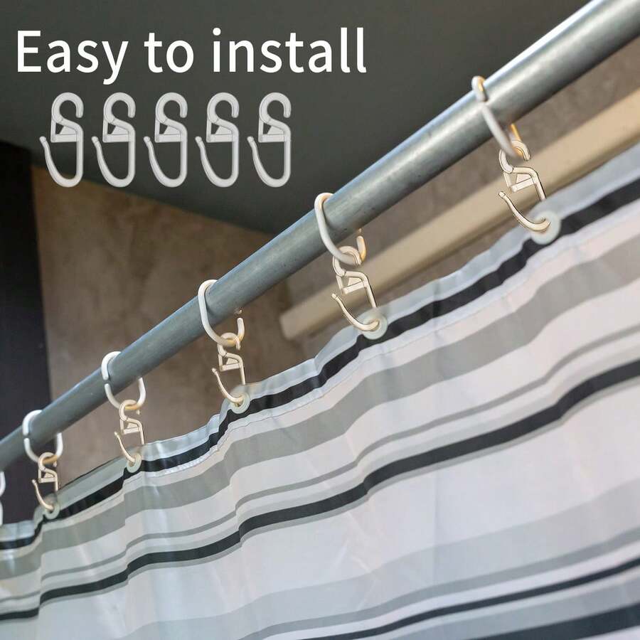 10/20PCS Curtain Loop , Curtain Clamp Hook, Suitable For Almost All Types Of Curtains,Halloween Decorations, Christmas Gifts, Home Decor, Furniture Essentials,Kitchen Accessories, Bathroom Accessories, School Supplies Bathroom Decor - Multicolor - View 1