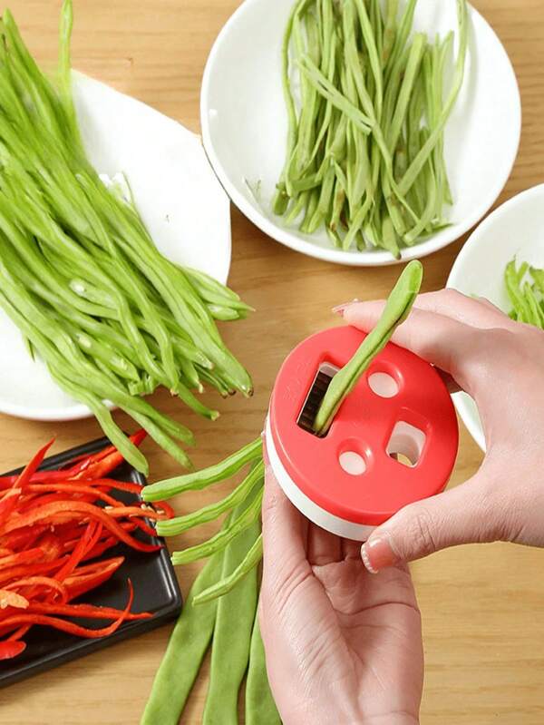 Cortador de feijão, cortador manual multifuncional de vegetais para uso em restaurantes, perfeito para fatiar feijão verde e ervilha-torta