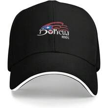 Puerto-Rico-Flag-Boricua Casual Sandwich Baseball Hat, Stylish Baseball Cap For Daily Wear Black Unisex Baseball Cap Fits Adjustable Sandwich Bill Cap Black For Outdoor Sports, Vacation, Running, Hiking, Golf, Fishing, Travel, Sun Protection Hat - Black - View 1