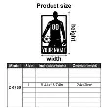 1pc Custom Name Soccer Player Wall Decal, Personalized Boy Name, Football Wall Stickers, Custom Boy Name Soccer Player, Personalized Soccer Decal-Ornaments,Home Decor,Wall Decor,Room Decor,Living Room Decor,Bedroom Decor,Bathroom Decor,Kitchen Decor,House Decor,Personalised Gifts,Graphic Print - Multicolor - View 22