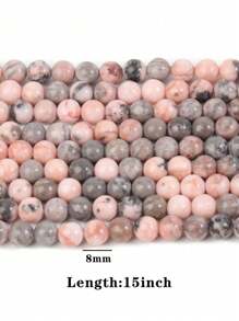AAA Natural Pink Opal Stone Bead 6mm 8mm 10mm Smooth Round Bead Beautiful Healing Stones Natural Rose Pink Color Opal Gemstone Bead Jewelry Making DIY Bracelet