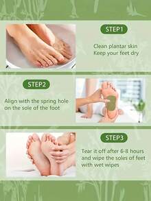 120pcs Moxa Foot Patches, Daily Care Multi-Function Patches With Plant Extracts, Gentle & Non-Irritating, Relaxes The Body - Specification - View 2