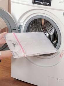1pc Mesh Laundry Bags, Suitable For Delicate Clothes, Washing Machine Laundry Bag, Travel Storage Organizer Bag, Washing Machine Dedicated Wash Bag, Anti-Deformation Clothing Wash Bag, Suitable For Underwear, Bras, Socks, Travel Storage Decor, Room Decor, Decorations, Decorations, Decor, Storage, Organizer Dress Pants Shoes Jeans Boots Skirt,Spring,Minimalist,Summer Tops