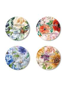 Ancient Forest PET Planner/Scrapbooking Tapes, Floral Poetry Series, Creative Floral Decorative Tapes For DIY, 4 Styles Of Elegant Floral Planner/Journal Tapes School Supplies, Back To School - Multicolor - View 11