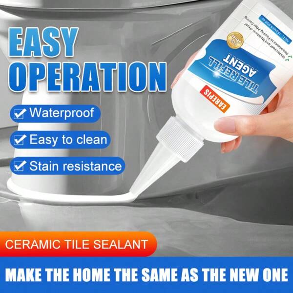 Ceramic Tile Grout, Anti-Crack, Anti-Pressure, Wear-Resistant, Suitable For Bathroom, Balcony And Other Damp Environments