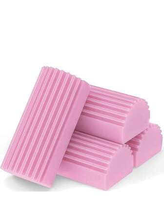 1 st. rosa rengöringssvamp för dammborttagning, vått verktyg - återanvändbar hushållssvamp, dammsamlare, magisk dammborttagningssvamp, lämplig för rengöring av persienner, glas, golvlister, ventiler, speglar, fönsterskenor, kök, badrum, hem