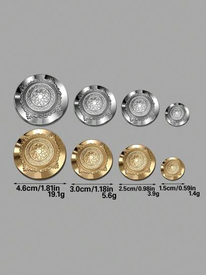 4 قطع/ عبوة من الأزرار الكلاسيكية الأنيقة ذات الطراز القديم، أزرار يدوية للخياطة والتزيين للسترات والمعاطف والجاكيتات والألبسة والاكسسوارات