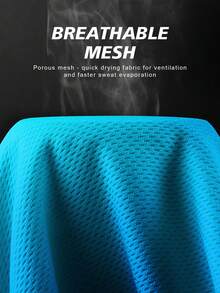 专业骑行服薄款2025新款春夏男女骑行透气公路车长袖骑行上衣 - 藍色 - 查看 4