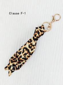 Women Handbag Pendant Accessory With Silk Scarf Fashion Silk Scarf Handbag Charm Ladies Key Chain - Multicolor - View 16