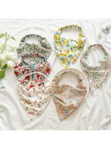 5pcs Women Multi-Use Floral Headbands, Elastic Hair Ties Turban Headband Sweatband, Hairband Fall Winter Hair Band Hair Accessories For Women For Vacation Outfits Woman Elegant Scarf