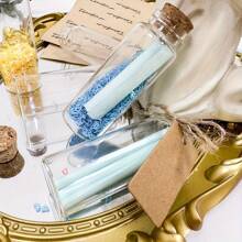 6/10 Stücke tragbare Mini Flaschenaufbewahrung, praktische korkverschlossene Gläser, hochdicht kompakte Glasflaschen