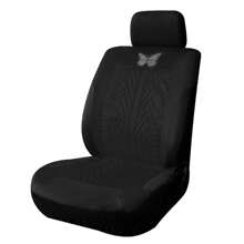 1pc Car Hot Stamping Butterfly Fabric Indentation Press Car Seat Cover All Season Universal Seat Cover