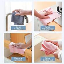 30 Reusable Microfiber Cloths, Hand Tear Cleaning Towels, Multifunctional Household Cleaning Products, Kitchen Cloth Replacement, Cleaning Tools, Suitable For Cars, Kitchen Utensils, Furniture, Rooms, Bathrooms, Halloween, Christmas, Birthday Gifts, Perfect Choice For Holiday Gifts