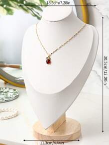 Velvet Portrait Necklace Display Pendant Organizer Jewelry Display Stand Jewelry Mannequin Bust Necklace Pendant Window Display