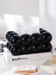 1 Piece Of Light Luxury Style Highly Attractive Marshmallow Tissue Box Home Living Room Tissue Storage Box Restaurant Tissue Box