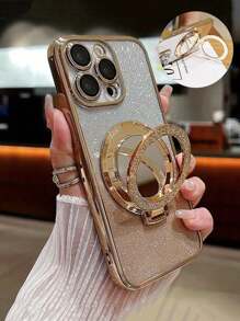 Luxury Glitter Stand Mirror Phone Case, Compatible With IPhone 14/15/11 Pro Max/12/13/14/15/16/15 Pro Max/14 Pro Max/16 Pro/15 Pro/17/17 Pro/17 Pro Max/17 Air