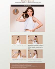 6 In 1 Blow Dryer Brush -60000RPM Air Styler For Smoothing & Volumizing, Hair Dryer & Straightener For Women, Perfect For Home & Travel Styling - UK Plug(220-240V) - View 6