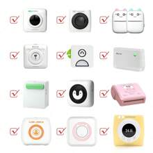 1 Roll Transparent Adhesive Thermal Paper Can Print Pictures, Photos, DIY Scrapbooking, Notes, Lists, Memo And More, Small Mini Printer Universal