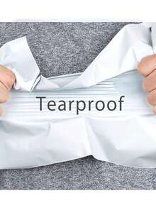 20/50pcs Durable White Courier Mailing Bags - Thickened, Waterproof, Tear-Resistant Plastic Shipping Bags, Strongly Adhesive, Suitable For Clothing Packaging And Small Business Delivery - White - View 5