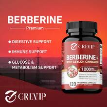 XEMENRY Berberine HCI + Ceylon Cinnamon - Blood Sugar Balance, Support Immune System, Gastrointestinal & Heart Health - 120pcs - 120 Capsules - View 7
