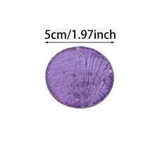 10pcs 50mm Colourful Flat Round Shell Coin Drop Charm Beads With 2 Holes For Jewelry Making Fashion Necklace Earring Wind Chimes Curtain Garland DIY Craft Wedding Home Decoration - Shell Discs - View 4