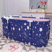 One-Touch Foldable Adult Bathtub, Multipurpose Bathing/Sauna/Steam Tub, No Installation Required Bathroom Accessories Back To School