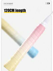 1 pieza Cinta de agarre de bádminton de color degradado, cinta de agarre antideslizante, que absorbe el sudor y los impactos para raquetas de bádminton; cinta envolvente cómoda para el mango de tenis