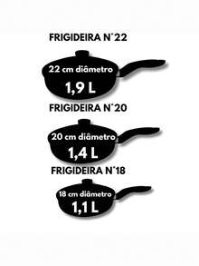 Conjunto Kit Frigideira Com Tampa Jogo 3 Peças Tam 18 20 22