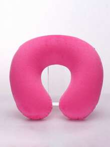 1pc Travel Pillow Neck Pillow Airplane Pillow Travel Car Home Office Travel Neck Flight Pillow Snap Button With Soft Cover, U Shaped Neck Pillow Portable Student Adult Pillow Pad, Supports Neck And Protects Cervical Vertebrae While Studying Or Riding In Car, Office Or Other Travel