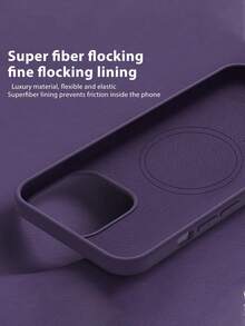 VRNOEI Luxury Magnetic Wireless Charger Case Compatible With IPhone 16 14 13 12 11 15 17 Pro Max With Velvet Compatible With IPhone 17 AIR 14 15 16 Plus Phone Cover Accessories - Far Peak Blue - View 6