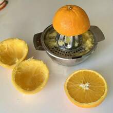 Presse-agrumes manuel en acier inoxydable de 1300 ml : outil de cuisine de haute qualité pour extraire le jus frais de citrons, d'oranges et plus encore
