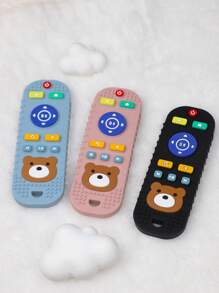 1 pezzo Ciuccio in silicone a forma di panda, giocattolo da dentizione a forma di telecomando TV, per neonati da 6 a 12 mesi, ciuccio a tema animale per stimolare la curiosità del bambino, il miglior regalo per i bebè