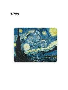 1 片方形加厚鼠标垫，艺术图案办公桌垫，防滑橡胶笔记本电脑鼠标垫，男女通用，游戏玩家适用 - 彩色 - 查看 6