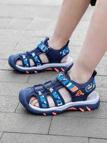 Sandalias para niños, sandalias deportivas para niños, sandalias de deslizamiento para la playa para niños, sandalias de punta cerrada - Azul - Ver 5