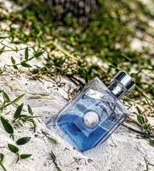 Eau de Toilette para hombre en botella cuadrada perfume masculino fresco clásico elegante botella diseño moderno ideal uso diario y ocasiones especiales - Celeste - Ver 3