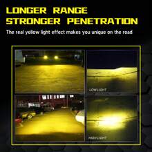 Heyword Heyword 2pcs LED Car Headlight 9005 9006 H13 H11 H7 H4 H1 Car Headlights High Low Beam, 75000LM 800% Brighter Five Color Options6500K/3000K/4300K/8000K/25000K Fast Silent Fan Bright Cob 1860 Chip Plug-N-Play