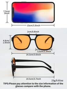 3pcs Men's & Women's Premium Fashion Fashion Glasses, Suitable For Daily Wear, Travel, Vacation, Beach - Multicolor - View 4