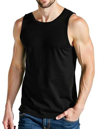 Men's Quick Dry Vest Sports Fitness Clothing T-Shirt Basketball Training Outfit Running Short Sleeve