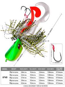 PRO BEROS TACKLEPIONEER Premium Soft Bait Set - Durable And Highly Attractive Freshwater And Saltwater Fishing Baits, Available In Various Vibrant Colors, Weighted Hooks, Designed For Professional Anglers, Freshwater Fishing Gear | Brilliant Fishing Lures | Durable Fish Hooks, Fishing Tackle - Multicolor - View 9