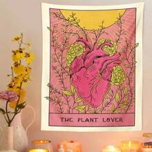 Tarot Plant Lover Tapestry, Witchcraft Bohemian Style, Tapestry Wall Hanging, Home Decoration, Decorative Tapestry School Decor School Surprise Dormitory Decor Back To School