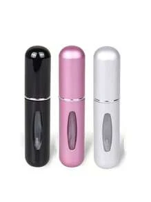 1/5 Botella recargable portátil de perfume de viaje multicolor, Atomizador de 5 ml, Contenedor de perfume de bolsillo, Botella atomizadora de viaje