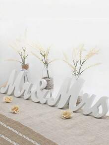 1 件纯色婚礼装饰 先生和夫人 情人节 - 白色 - 查看 11